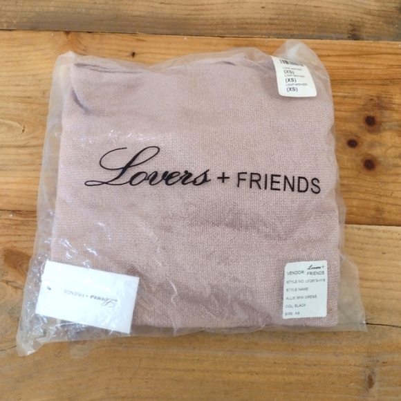 Lovers & Friends Ezra Pink Metallic Tie Sweater Dress Size XL NWT - Picture 4 of 16